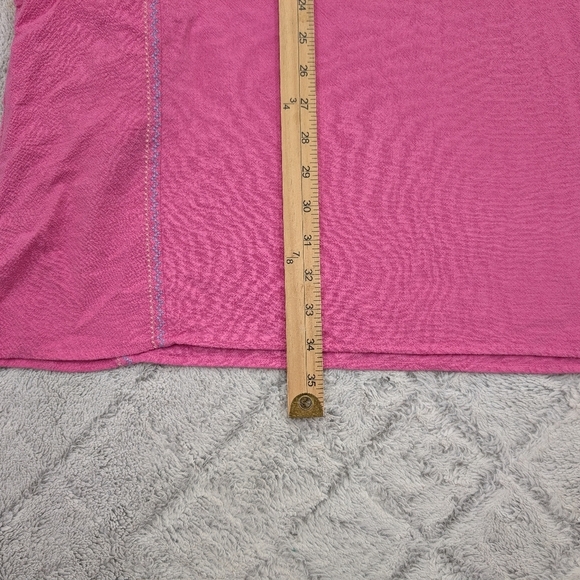 Xirena Dress Womens M Pink Villa Vida Shift V Neck Embroidery Above Knee - Picture 7 of 9